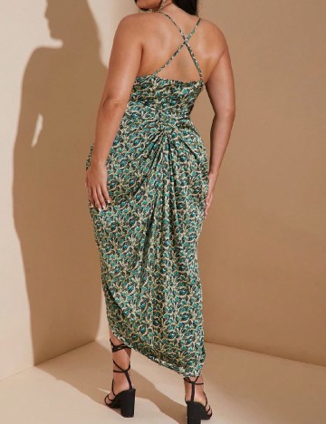 Rochie medie SHEIN CURVE, verde