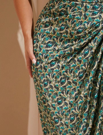 Rochie medie SHEIN CURVE, verde