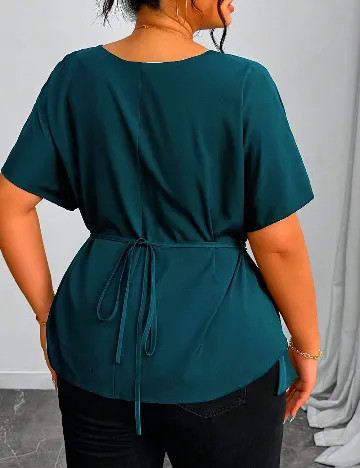 Bluza SHEIN CURVE, turcoaz