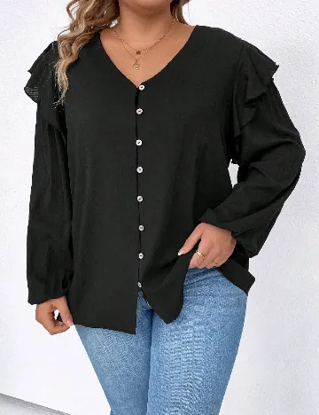 Camasa SHEIN CURVE, negru