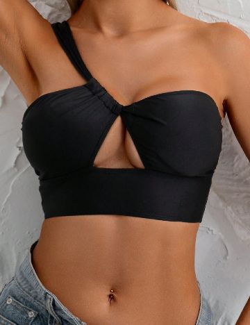 Sutien de baie SHEIN, negru