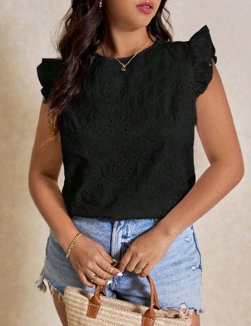 Bluza SHEIN CURVE, negru