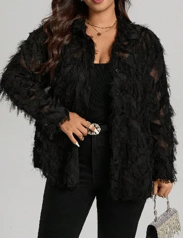 Camasa SHEIN CURVE, negru