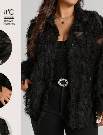 Camasa SHEIN CURVE, negru