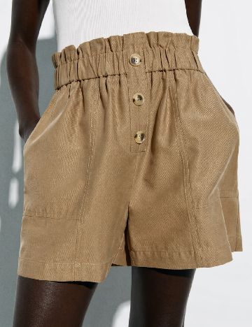 Pantaloni scurti Zara, maro