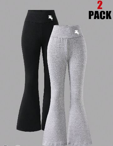 Set pantaloni 2 perechi Shein Kids, mix culori