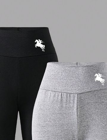 Set pantaloni 2 perechi Shein Kids, mix culori