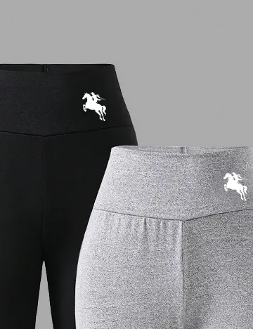 Set pantaloni 2 perechi Shein Kids, mix culori