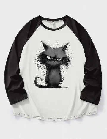 Bluza SHEIN CURVE, alb/negru