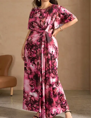 Rochie lunga SHEIN CURVE, roz