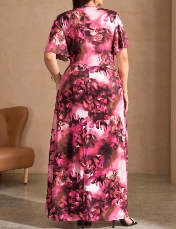 Rochie lunga SHEIN CURVE, roz