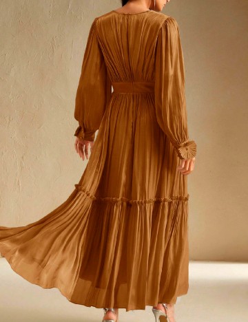 Rochie lunga Anewsta, maro