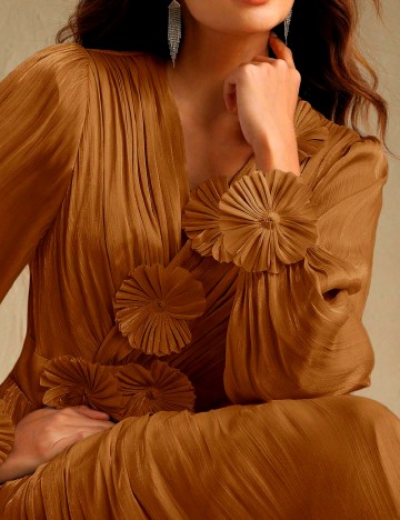 Rochie lunga Anewsta, maro