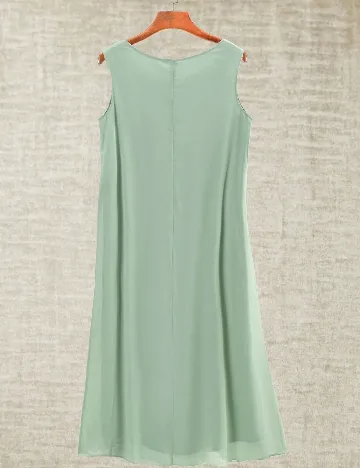 Rochie lunga SHEIN CURVE, verde