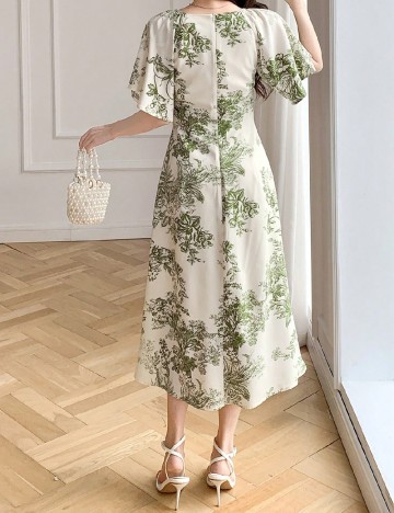 Rochie medie SHEIN, ecru