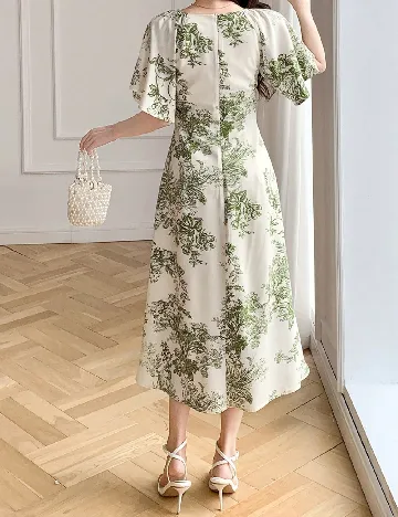 Rochie medie SHEIN, ecru