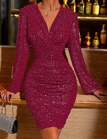 Rochie scurta SHEIN, rosu