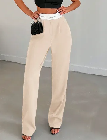 Pantaloni SHEIN, crem