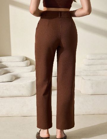 Pantaloni SHEIN, maro