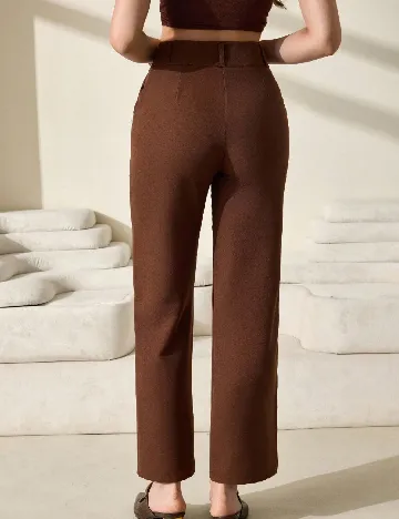 Pantaloni SHEIN, maro