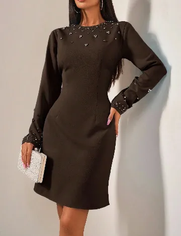 Rochie scurta SHEIN, maro