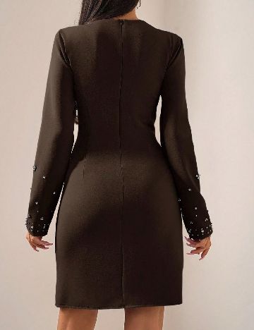 Rochie scurta SHEIN, maro