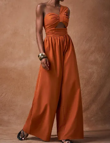 Salopeta SHEIN, caramiziu