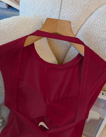 Top SHEIN CURVE, rosu