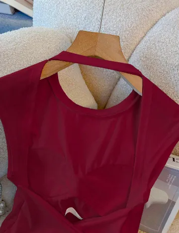 Top SHEIN CURVE, rosu