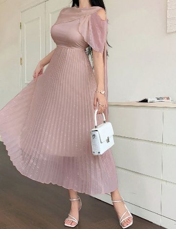 Rochie medie Dazy, roz