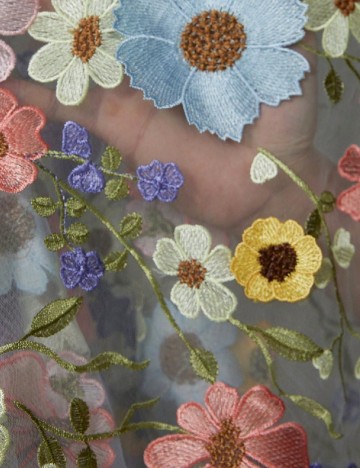 Rochie lunga Aveloria, floral print