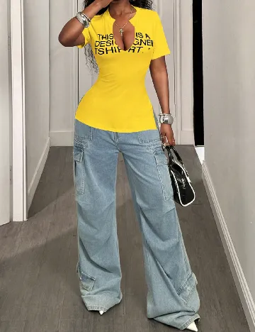 Tricou SHEIN, galben