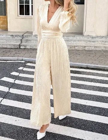 Salopeta SHEIN, crem