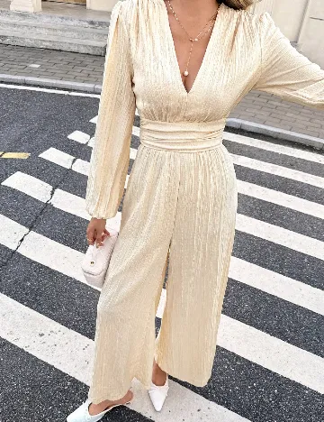 Salopeta SHEIN, crem