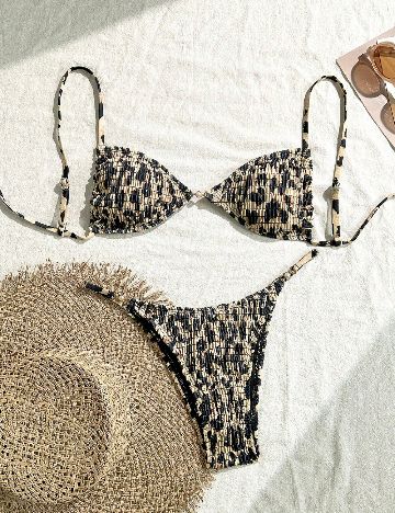 Costum de baie SHEIN, animal print