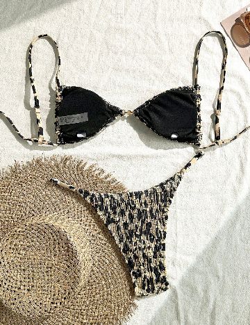 Costum de baie SHEIN, animal print