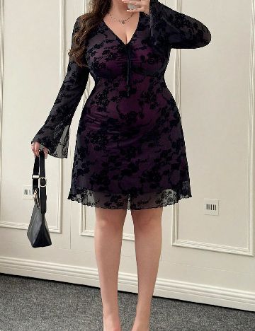 Rochie scurta SHEIN CURVE, negru