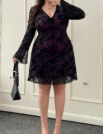 Rochie scurta SHEIN CURVE, negru