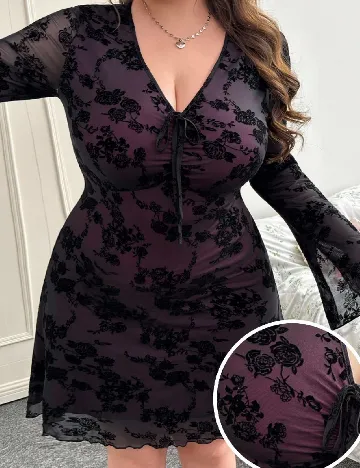 Rochie scurta SHEIN CURVE, negru