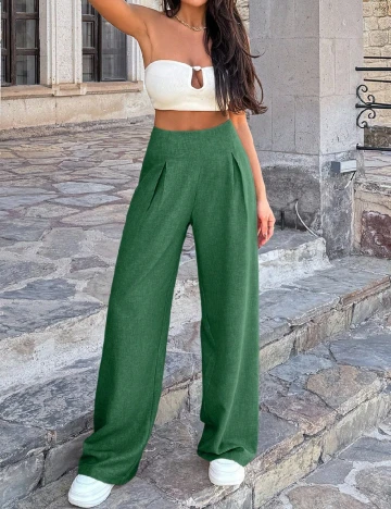 Pantaloni SHEIN, verde