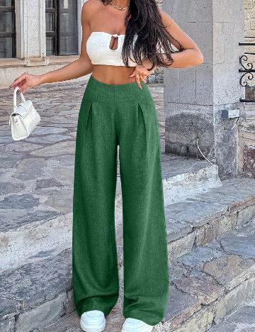 Pantaloni SHEIN, verde