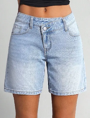 Pantaloni scurti SHEIN, albastru