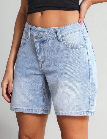 Pantaloni scurti SHEIN, albastru