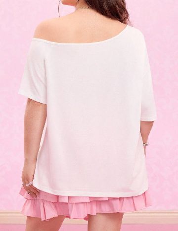 Tricou SHEIN CURVE, alb