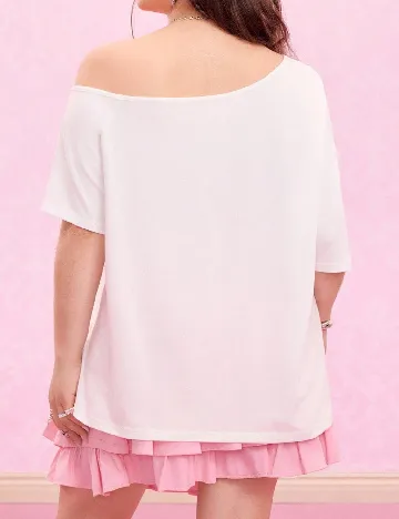 Tricou SHEIN CURVE, alb