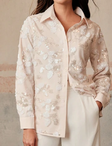 Camasa Anewsta, crem