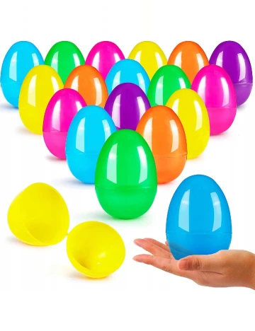 Set oua de plastic, 6 buc SHEIN, mix culori