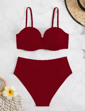 Costum de baie SHEIN, rosu