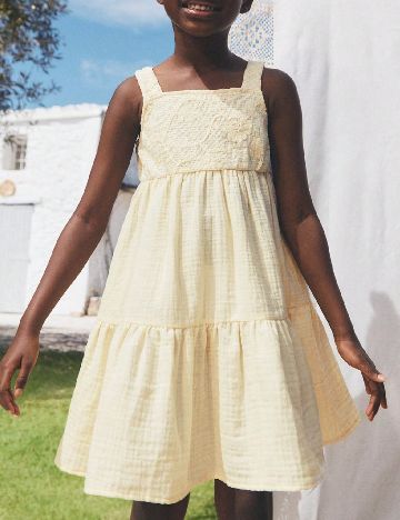 Rochie Shein Kids, galben deschis