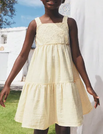 Rochie Shein Kids, galben deschis